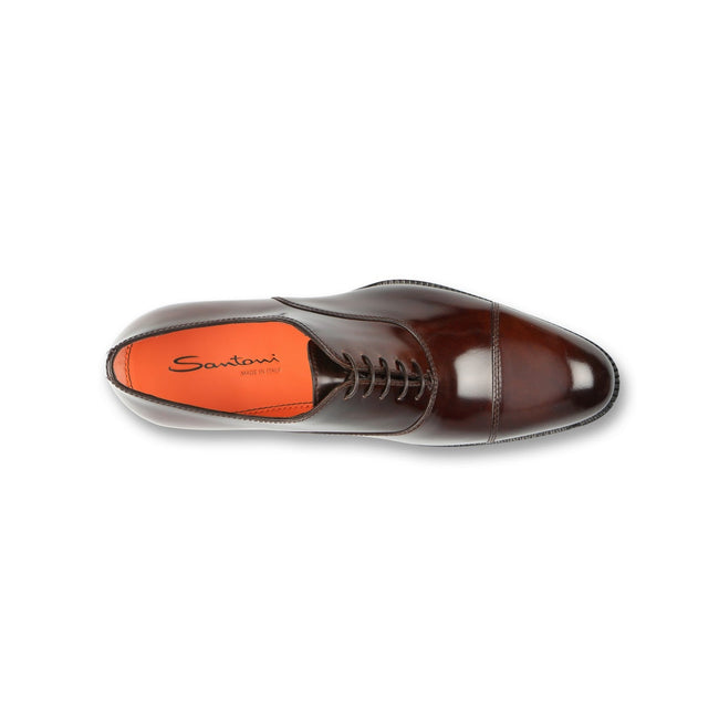 Oxfords - Polished Leather & Bimaterial Soles Lace-Ups