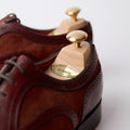 Wingtip Medallion Oxfords - MALVERN III Leather, Suede & Leather Soles Lace-Ups