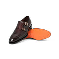 Double Monks - CARTER Polished Leather & Bimaterial Soles