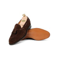 Tassel Loafers - BELGRAVIA Snuff Suede & Leather Soles + Apron 