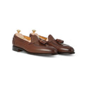 Tassel Loafers - BELGRAVIA Snuff Suede & Leather Soles + Apron 