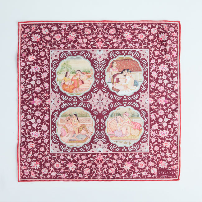 Pocket Square – Kamasutra 4 Scenes Silk-10071583