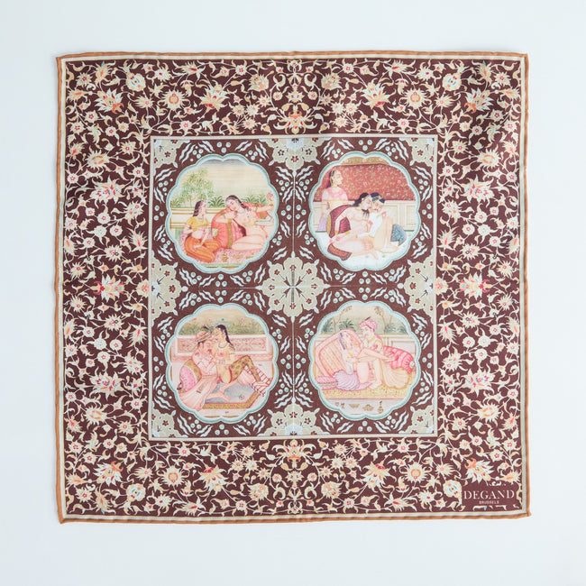 Pocket Square – Kamasutra 4 Scenes Silk-10071583