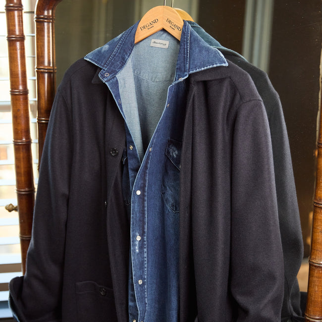 Shirt – Denim Cotton, Single Cuff, Snap-Button, Regular Fit