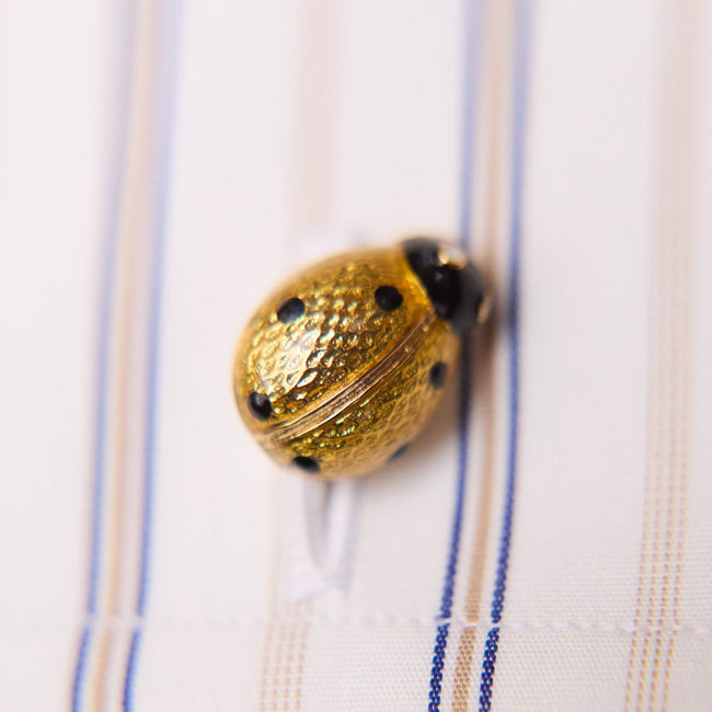 Cufflinks - Ladybirds Sterling Silver & Enamel
