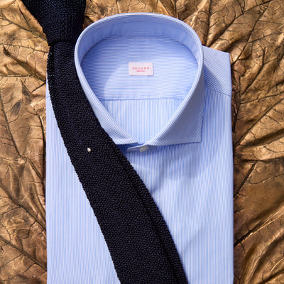 Shirt - Striped Cotton Single Cuff Regular Fit