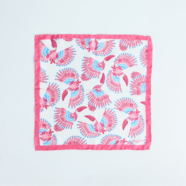 Pocket Square – Colorful Toucans With Border Silk-100736923