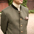 Austrian Jacket – LEOPOLD Cashmere Flannel, Horn Buttons & Smooth Velvet Collar