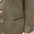 Austrian Jacket – LEOPOLD Cashmere Flannel, Horn Buttons & Smooth Velvet Collar