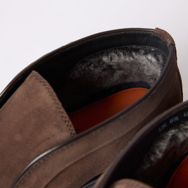 Desert Boots - Suede & Thick Rubber Soles + Apron, Fur-Lined