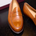 Loafers – LOPEZ Saddle Calf Leather & Single Leather Soles