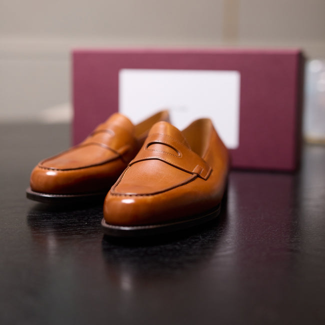 Loafers – LOPEZ Saddle Calf Leather & Single Leather Soles