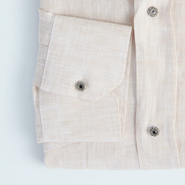 Shirt – Linen Single Cuff Decorative Snap buttons
