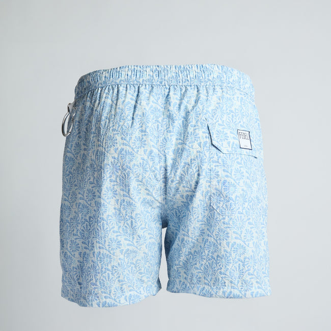 Swim Shorts – MADEIRA AIRSTOP Textured Seersucker Flowers Pattern Microfiber-100780310