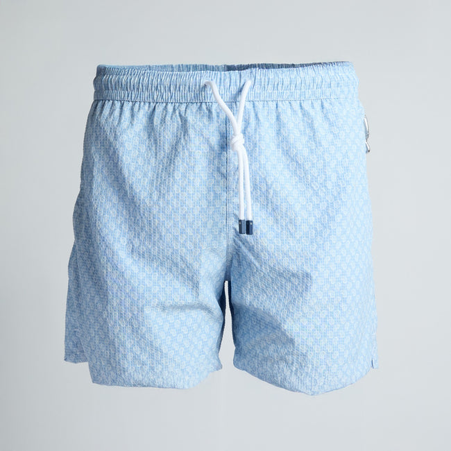 Swim Shorts – MADEIRA AIRSTOP Textured Seersucker Paisley Pattern Microfiber-100780313