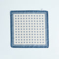 Pocket Square – Octagonal Floral Print With Border Silk-100781594