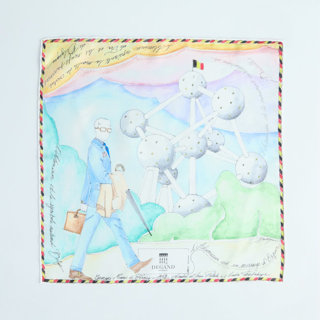 Pocket Square – Atomium Silk Limited Edition by Véronique Pattyn-100781957