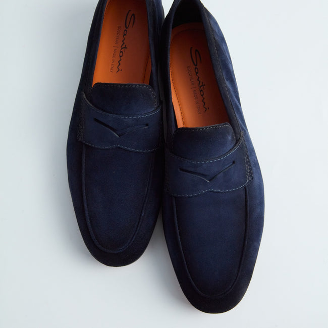 Penny Loafers – CARLO Suede & Thin Leather Soles + Apron--100782694