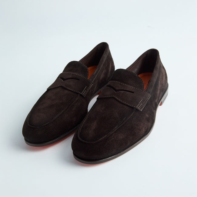 Penny Loafers – CARLO Suede & Thin Leather Soles + Apron--100782694