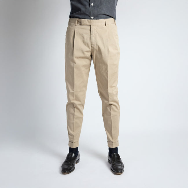 Pants – REBEL Gabardine Cotton Stretch With One Pleat-100782992