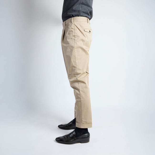 Pants – REBEL Gabardine Cotton Stretch With One Pleat-100782992