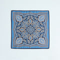 Pocket Square – Double Face Paisley Print & Squares Silk-100783163