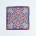 Pocket Square – Double Face Paisley Print & Squares Silk-100783163