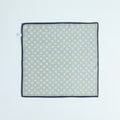 Pocket Square – Double Face Floral Print & Heathered Color Silk-100783168