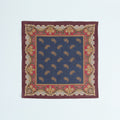 Pocket Square – Paisley Print With Border Linen-100783174