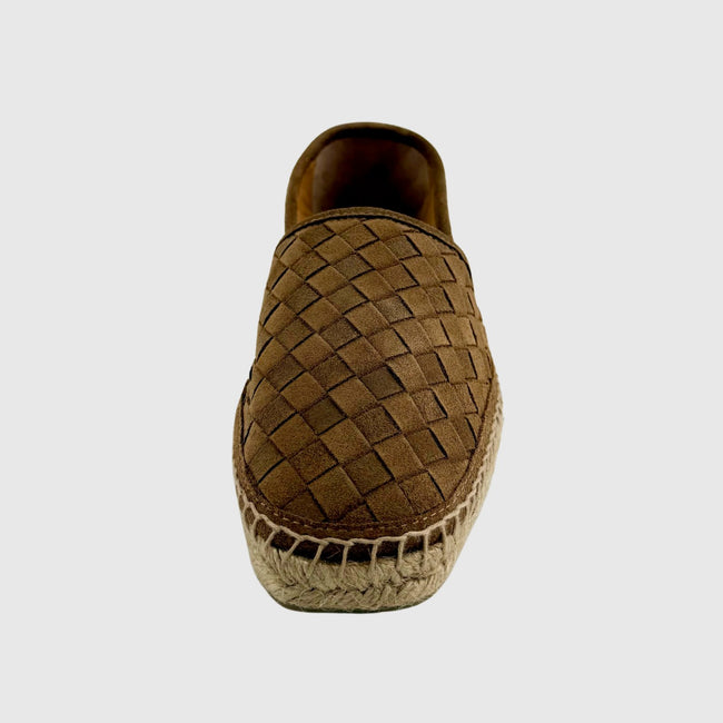 Espadrilles – PORTO Braided Cowhide Leather (Suede), Sheepskin leather & Rubber Soles