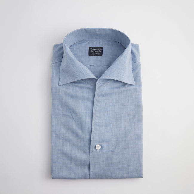 Shirt – Cotton Fil-A-Fil Weave Single Cuff, Button-Down Under, Open Collar