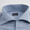 Shirt – Cotton Fil-A-Fil Weave Single Cuff, Button-Down Under, Open Collar