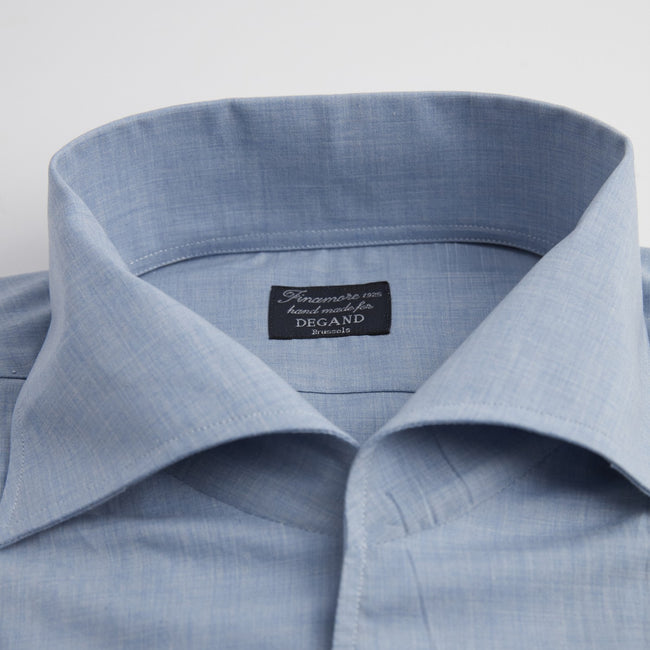 Shirt – Cotton Fil-A-Fil Weave Single Cuff, Button-Down Under, Open Collar