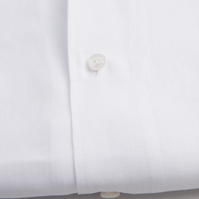 Shirt – Linen Single Cuff, Button-Down Under, Open Collar