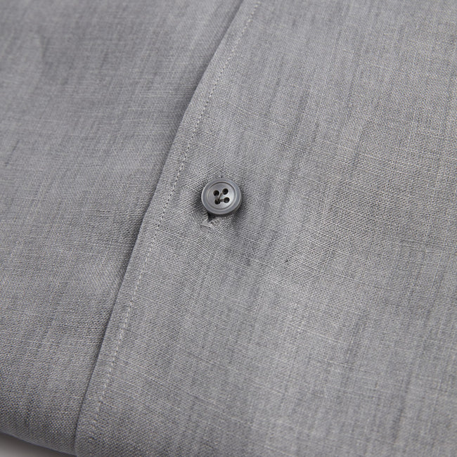 Shirt – Linen Single Cuff, Button-Down Under, Open Collar