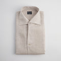 Shirt – Linen Single Cuff, Button-Down Under, Open Collar