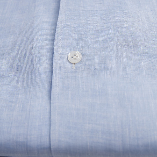 Shirt – Linen Single Cuff, Button-Down Under, Open Collar