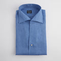 Shirt – Linen Single Cuff, Button-Down Under, Open Collar