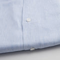 Shirt – Striped Linen Single Cuff, Button-Down Under, Open Collar
