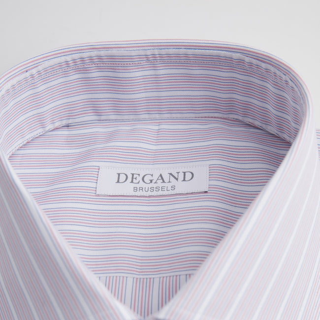 Shirt – Striped Cotton Single Cuff, Italian Collar