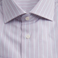 Shirt – Striped Cotton Single Cuff, Italian Collar