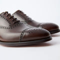 Oxfords - Westfield Burnished Calf Leather & Leather Soles Lace-Ups