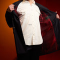 Double-Breasted Coat - Twill Cashmere With Martingale