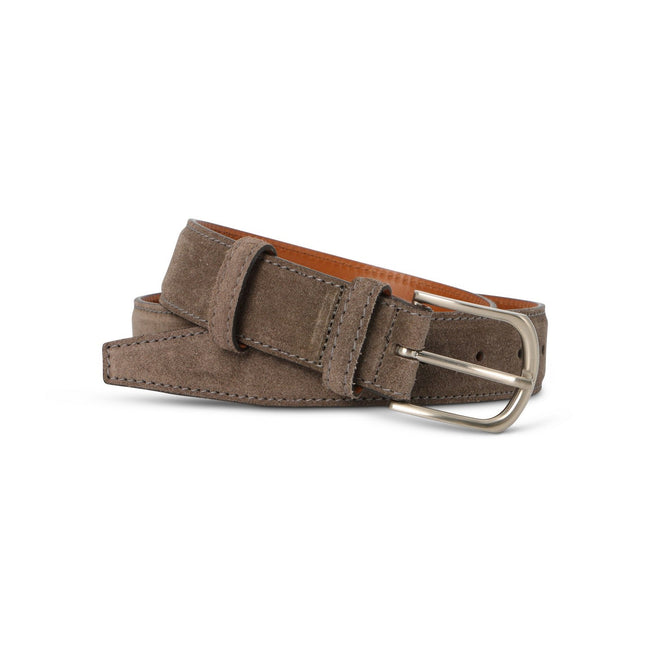 Belt - Calf Suede & Silver Buckle