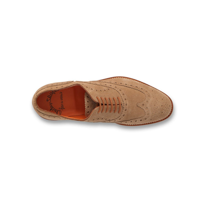 OSCAR Laced Derbies in Beige Suede
