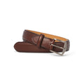 Belt - Calf Leather & Silver Buckle 