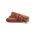 Belt Plain Colour Silver Buckle Calf Leather