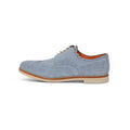OSCAR Laced Derbies in Light Blue Suede