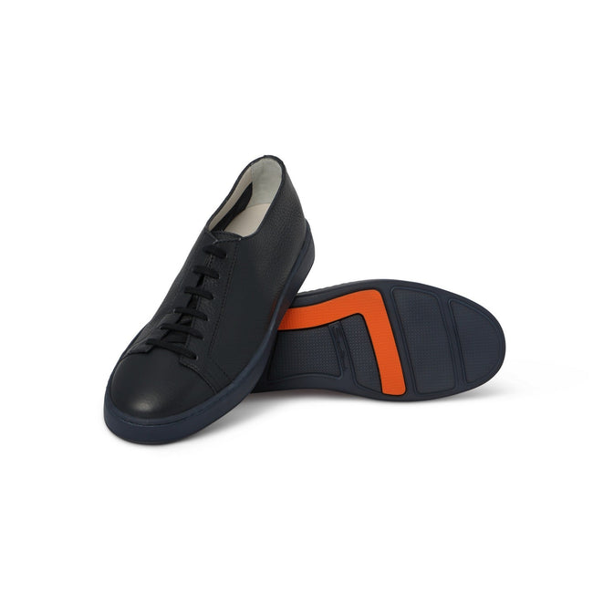 CLEANIC Sneakers in Navy Leather