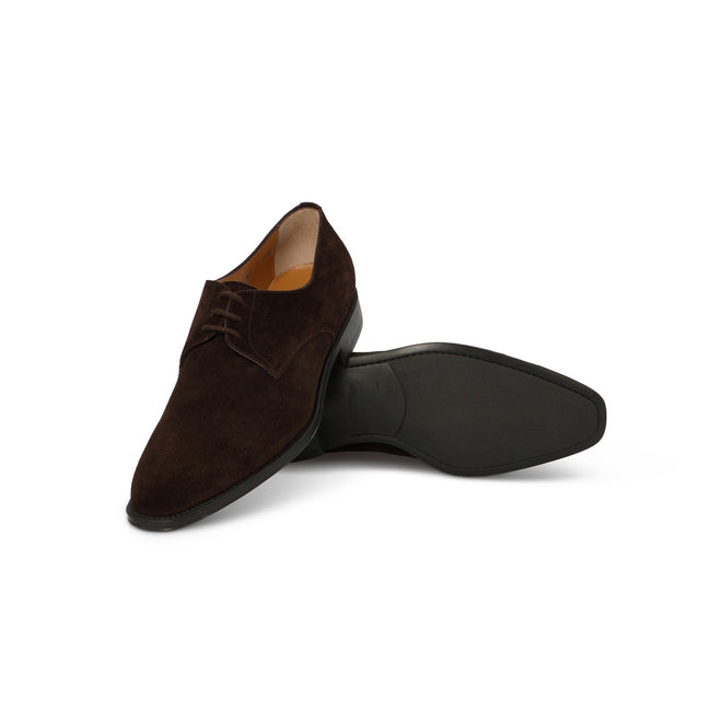 MORNING Derbies in Dark Brown Suede